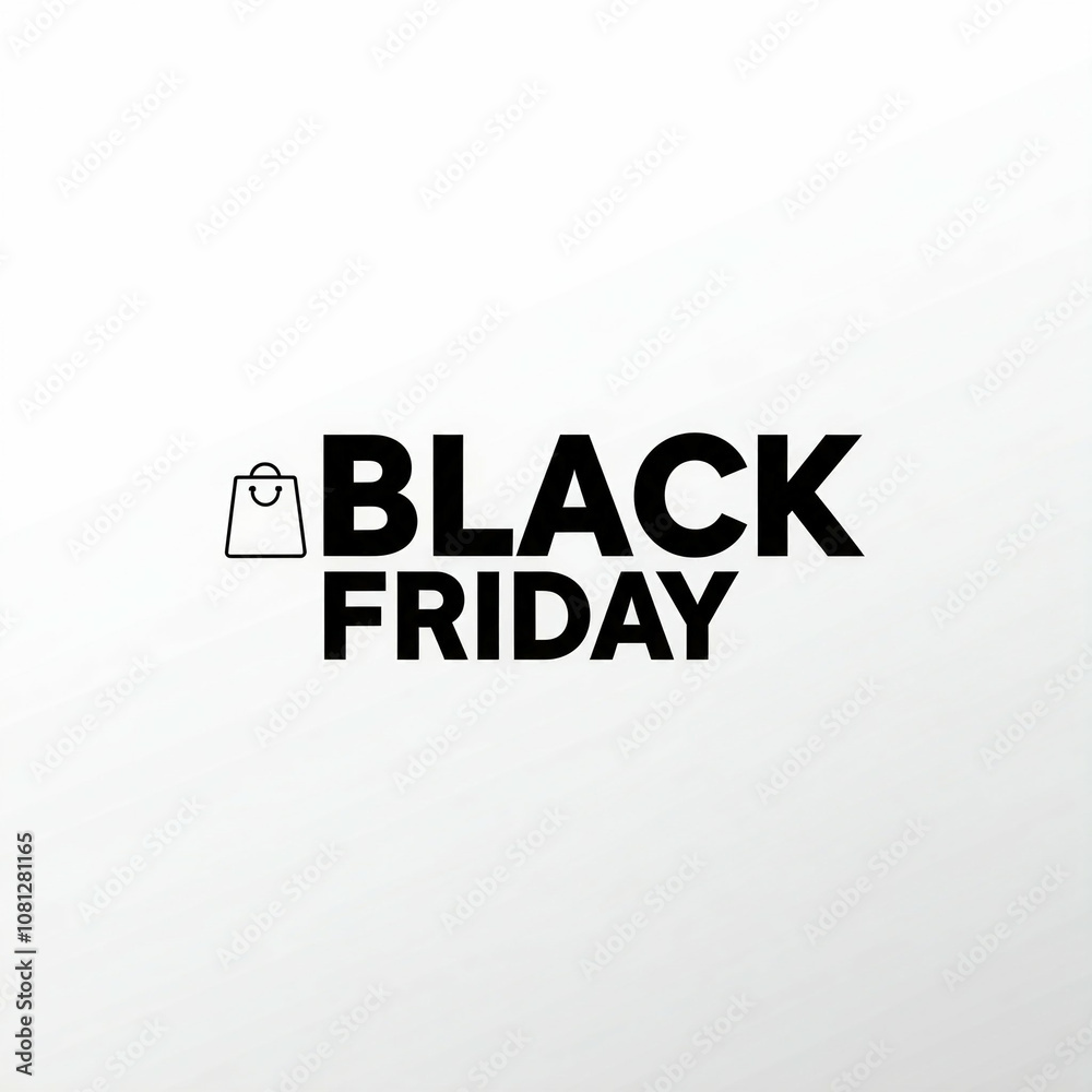 Fototapeta premium black friday logo,