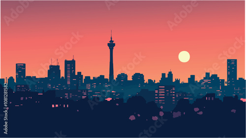 Urban Evolution- Johannesburg's Modern Skyline.eps