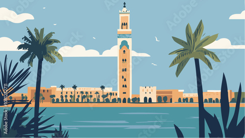 Moorish Elegance- The Iconic Casablanca Skyline