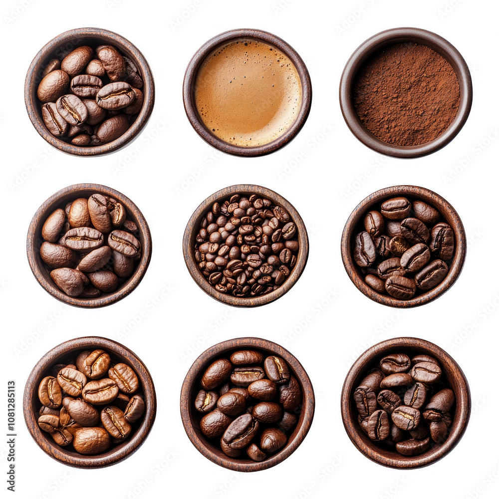 Coffee Element Isolated On Transparent Background Coffee Element Isolated On Transparent Background