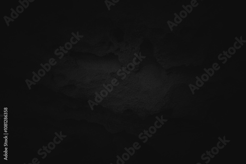 Black dark rough grained sand texture background