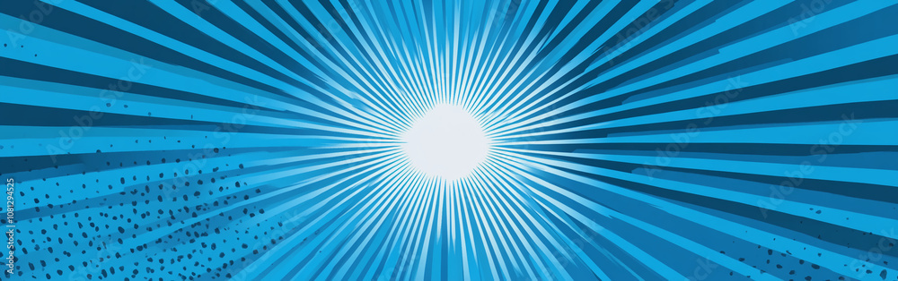 A blue and white abstract background with radial lines emanating from a central white circle A blue and white abstract background with radial lines emanating from a central white circle