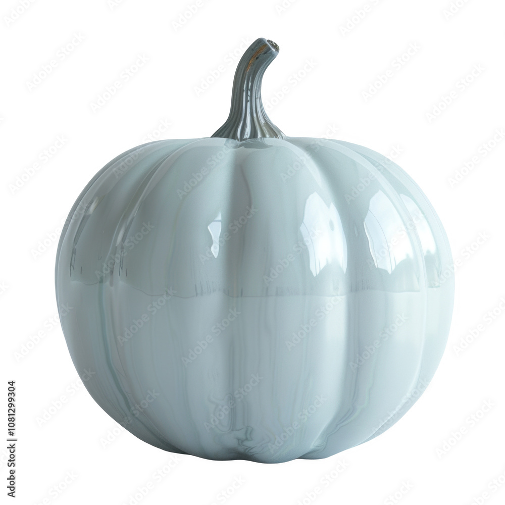 Frosted white acrylic pumpkin decor piece for autumn displays in home interiors Frosted white acrylic pumpkin decor piece for autumn displays in home interiors