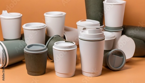 Eco-friendly portable coffee cup with modern design.