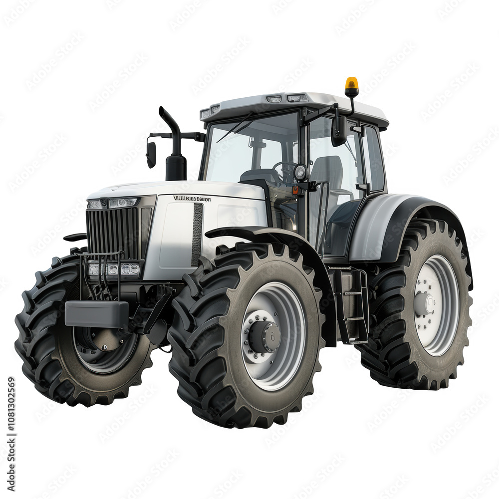 Essential farming vehicle standing on a field ready for agricultural work Essential farming vehicle standing on a field ready for agricultural work