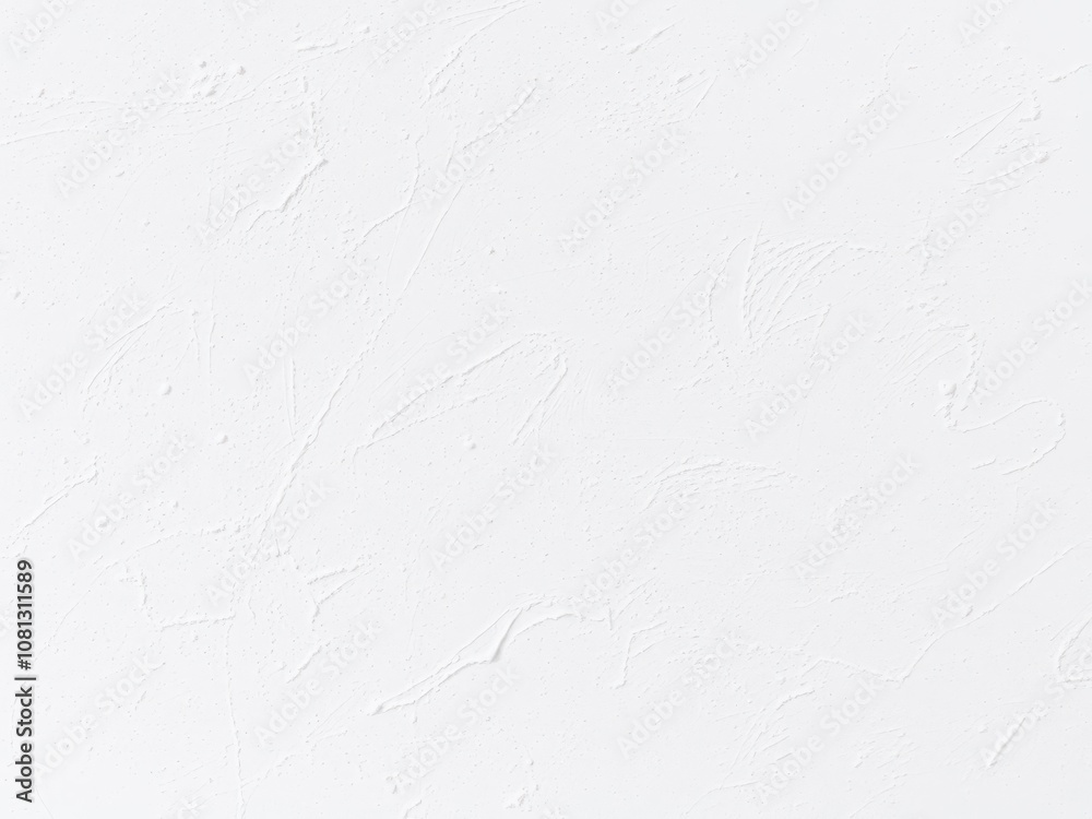 Fototapeta premium White concrete wall background texture with plaster detail, empty, background, plaster
