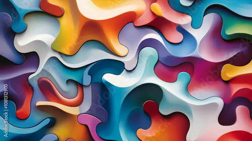 Puzzle with Ever-Changing Shapes, Representing Fluidity of Ideas