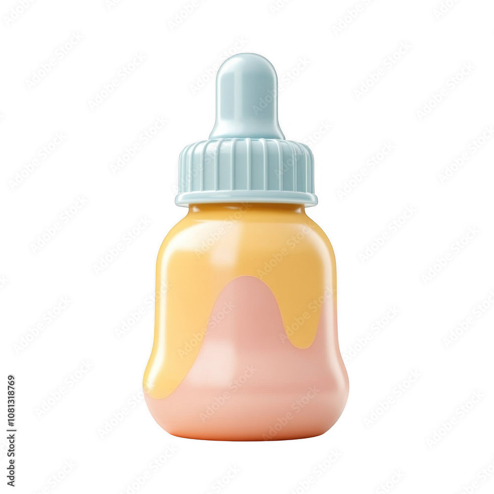Dropper bottle product 3D icon Isolated On Transparent Background Dropper bottle product 3D icon Isolated On Transparent Background