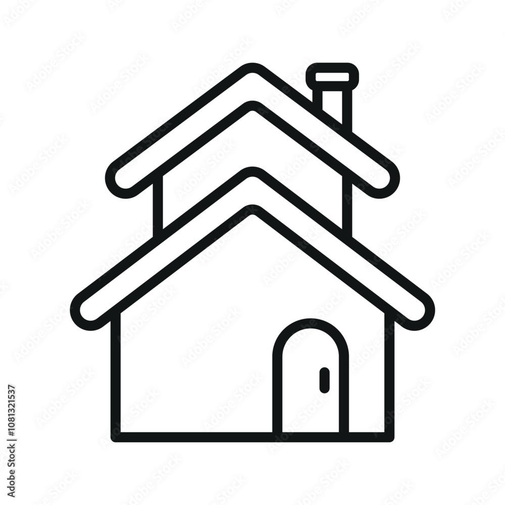 Two story house building icon vector design templates simple and modern Two story house building icon vector design templates simple and modern