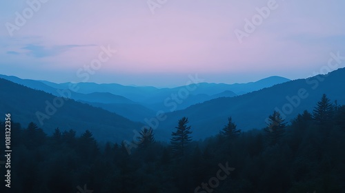 The calm beauty of Smoky Mountain dusk