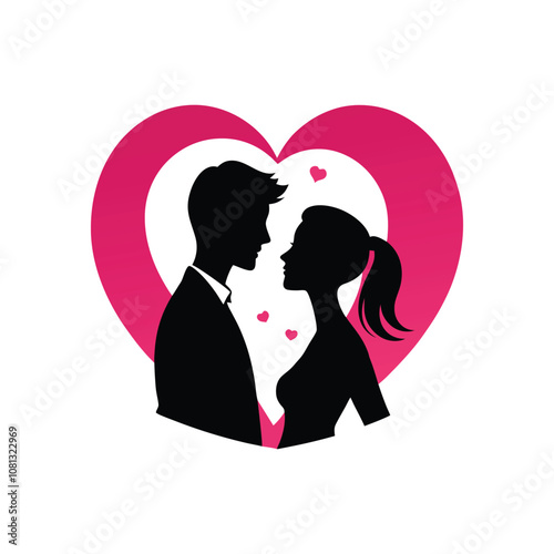 silhouette of bride and groom kissing