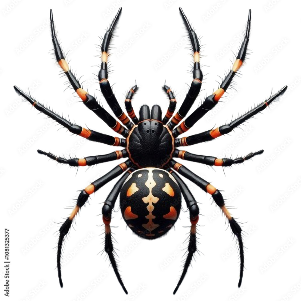 Obraz premium Spider on a transparent background
