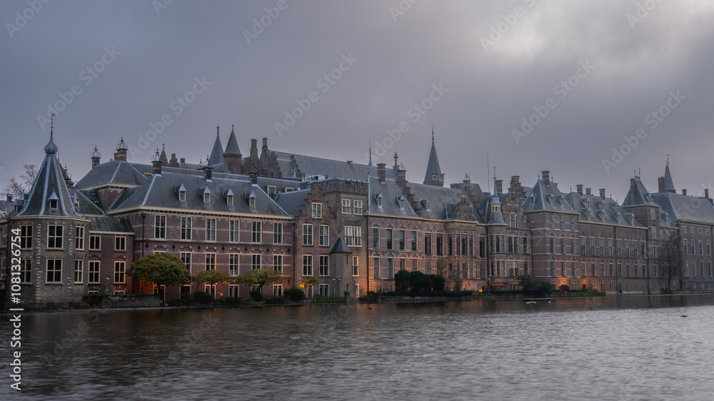 November 5, 2024. The Hague, The Netherlands. Dutch Gouverment building. November 5, 2024. The Hague, The Netherlands. Dutch Gouverment building.