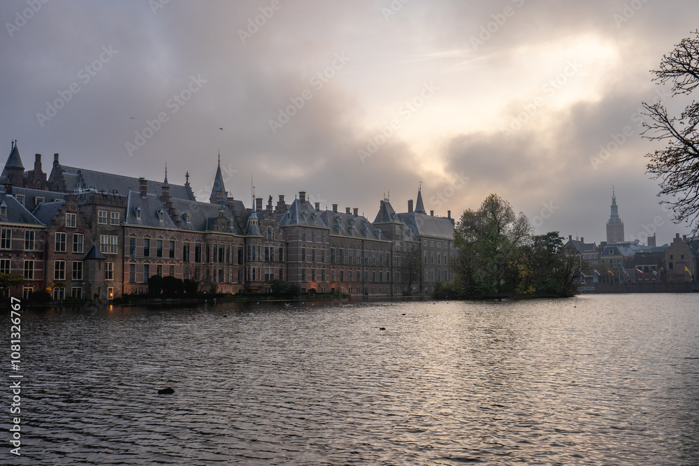 Fototapeta premium November 5, 2024. The Hague, The Netherlands. Dutch Gouverment building.