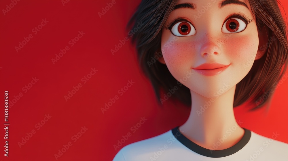 Close up of a young woman wearing a blank black and white t shirt isolated for mock up design and printing purposes Close up of a young woman wearing a blank black and white t shirt isolated for mock up design and printing purposes