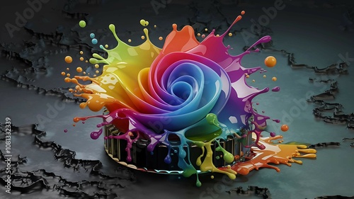 Paint background stock image concept 