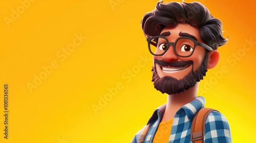Casual full body portrait of a relaxed man in everyday clothing perfect for lifestyle branding