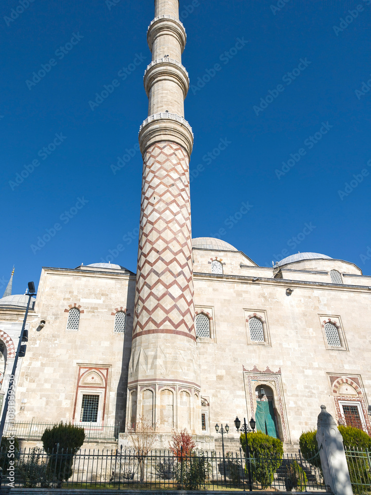 Obraz premium Uc Serefeli (Burmalı or Three Balconies) mosque Mosque in Edirne, Turkey