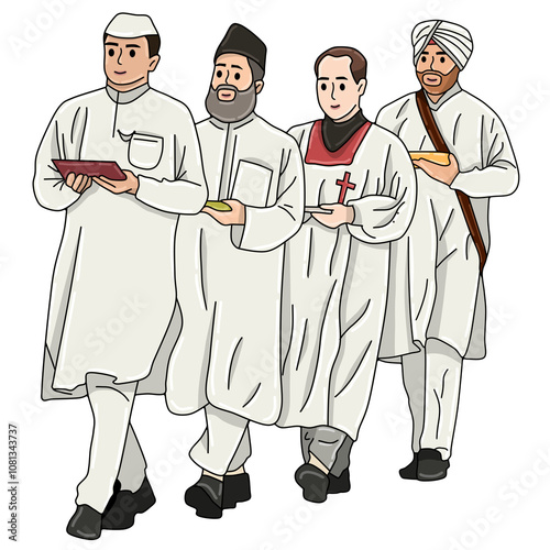 Fotografi Interfaith Unity Religious leader