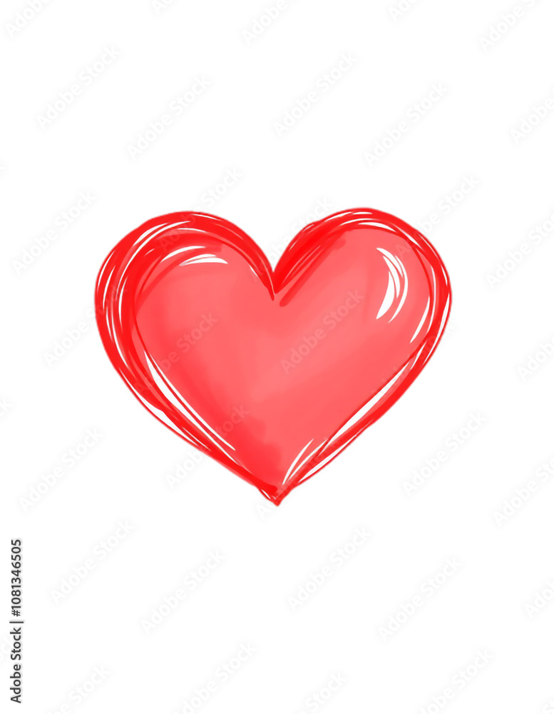 Obraz premium red heart shape