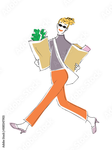 The woman who shops it