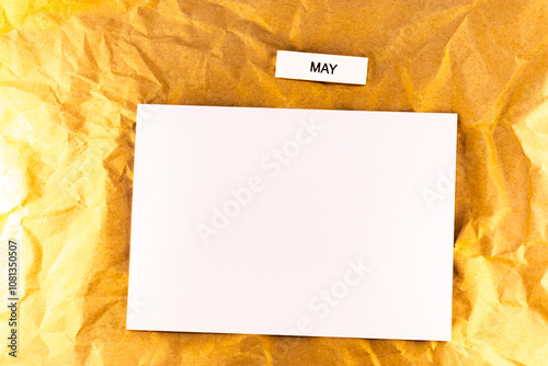 blank sheet of paper with a envelope on the background blank sheet of plans for meetings and events for the month may