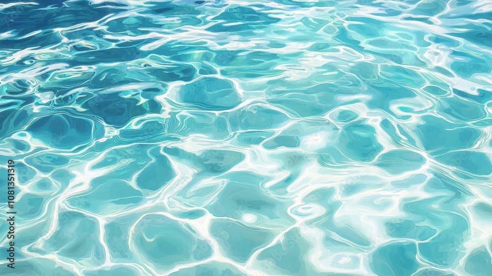 Soft, light blue water with tiny ripples, creating a peaceful and inviting background. Soft, light blue water with tiny ripples, creating a peaceful and inviting background.
