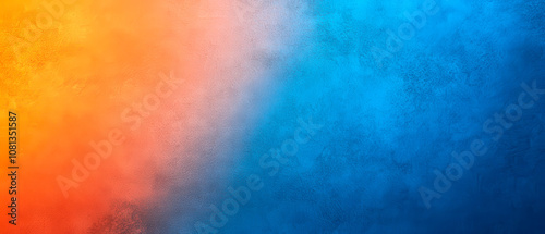 A vibrant gradient background featuring a blend of orange and blue hues, creating a dynamic and visually appealing atmosphere.