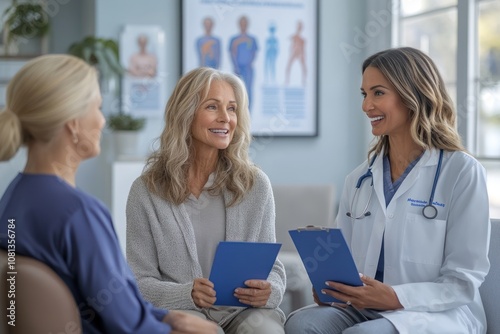 Doctor and Patients in Medical Office