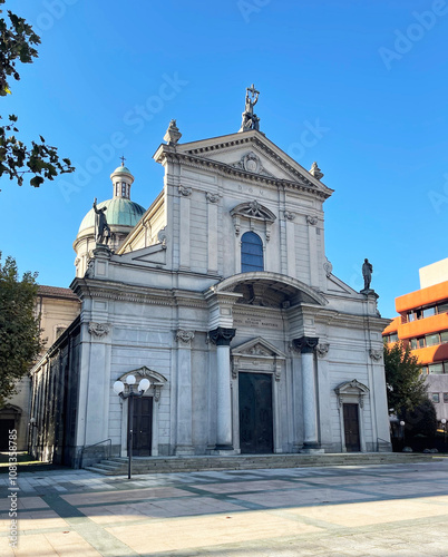 The church of San Vitale is an eclectic religious building located in Chiasso, Switzerland