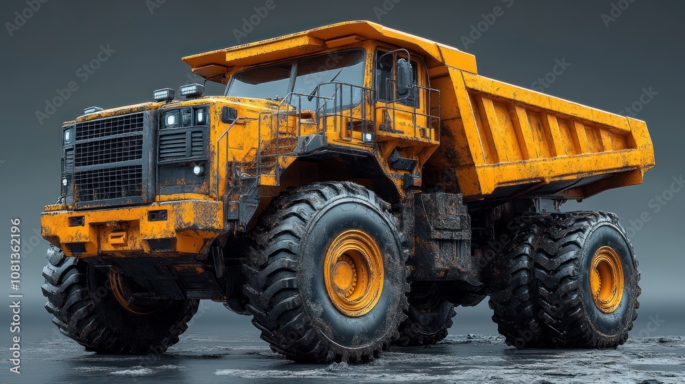 toy dump truck with movable parts and textured surfaces. toy dump truck with movable parts and textured surfaces.