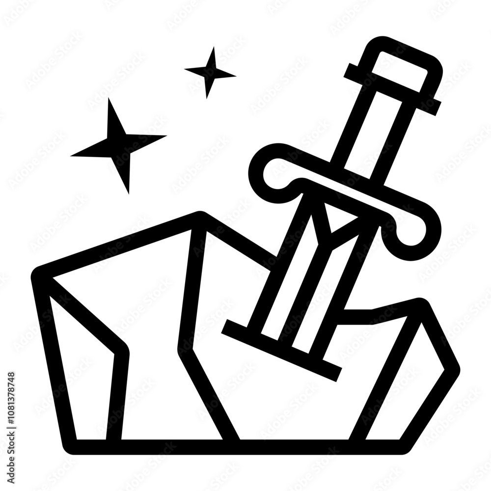 sword Line Icon sword Line Icon