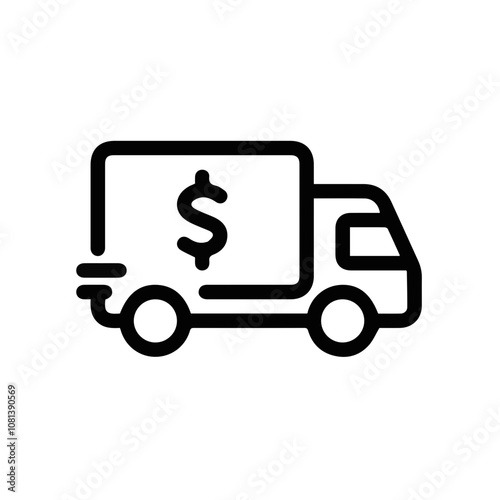 Truck icon symbol vector image illustration
