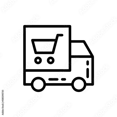 Truck icon symbol vector illustration 