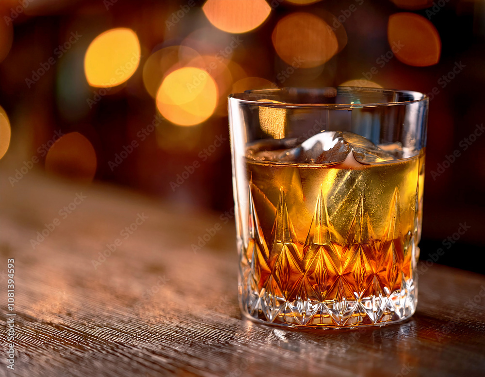 glass of whiskey on the table, Alcoholic drinks in glasses are placed on the counter at the bar. glass of whiskey on the table, Alcoholic drinks in glasses are placed on the counter at the bar.
