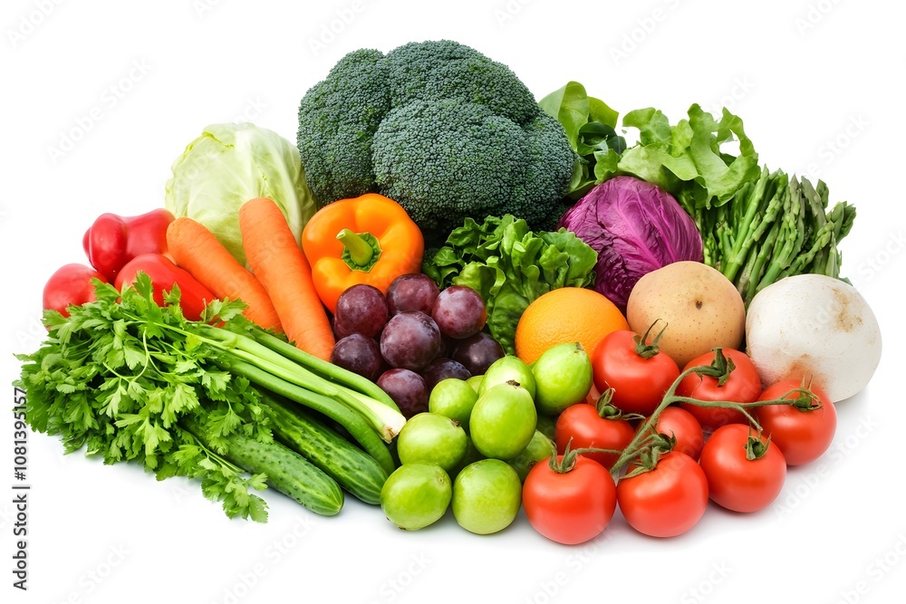 Healthy Vegetables and Fruits. Generative AI Healthy Vegetables and Fruits. Generative AI