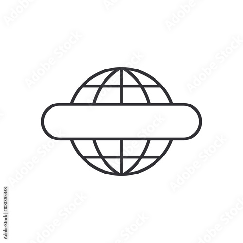 Internet icon. Web sign. Vector Internet symbol. Globe icon. World symbol. Icon world. Globe symbol. Planet Earth. Earth sign. Global network. Start page. Homepage. Search page. Web site. Web design.