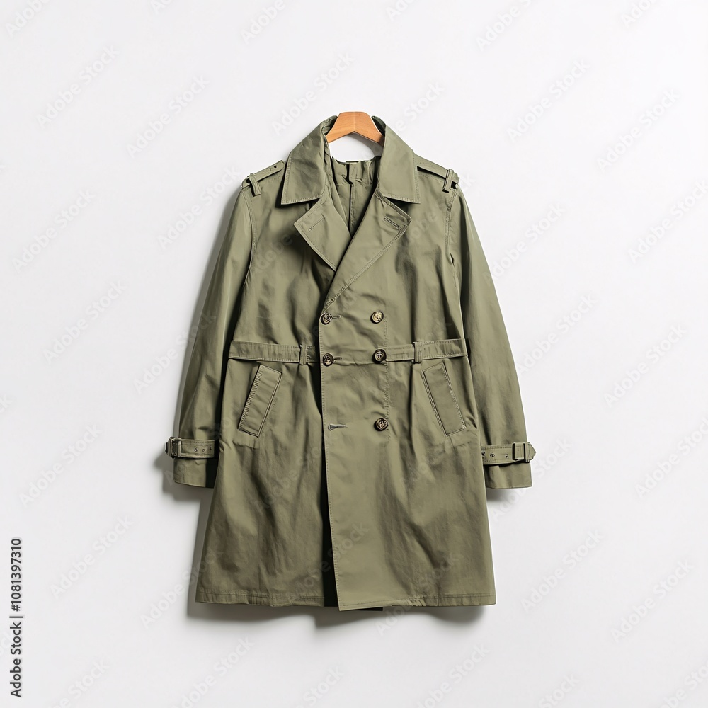 Khaki Double Breasted Trench Coat Khaki Double Breasted Trench Coat