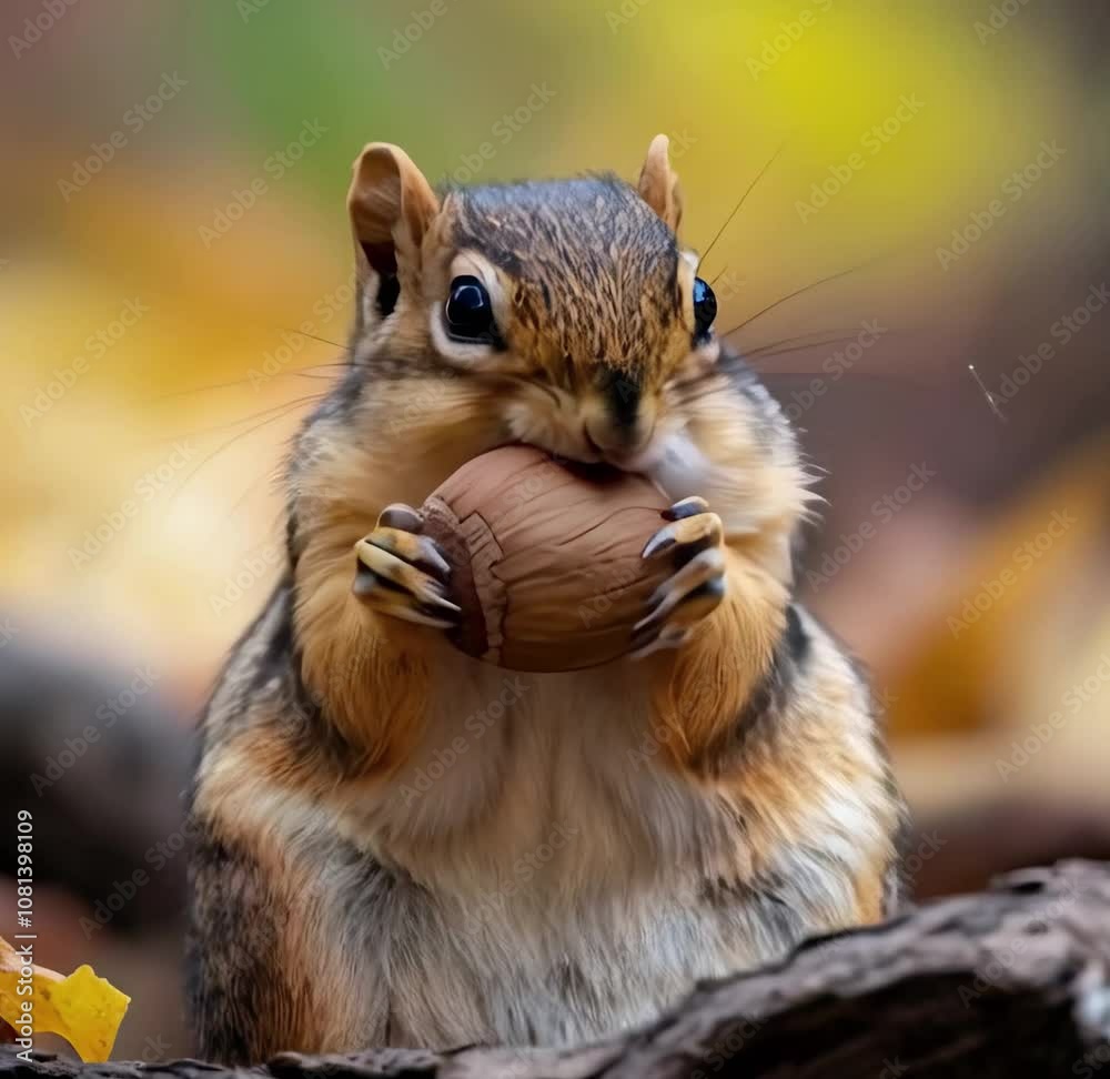 Close-up of Grey/Gray squirrel holding a walnut Close-up of Grey/Gray squirrel holding a walnut