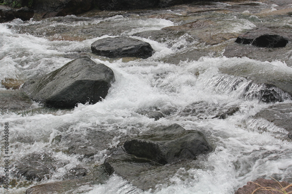 Image of strong waves in the clear water of Daecheongcheon Image of strong waves in the clear water of Daecheongcheon