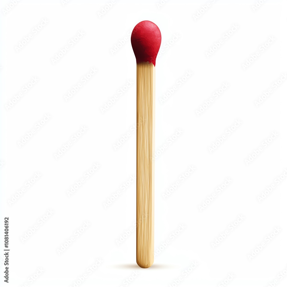A close-up of a single matchstick with a striking red head, symbolizing ignition and potential. A close-up of a single matchstick with a striking red head, symbolizing ignition and potential.