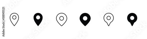 pin map icon. pin location icon vector