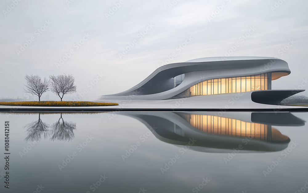 Minimalist modern architecture and spatial structure
Minimalist modern architecture and spatial structure