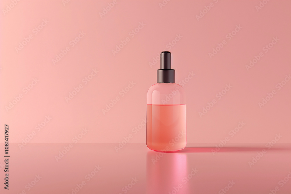 bottle with pink lotion, shampoo against pink background. trendy product shot. cosmetics products. wellness, spa products wit vitamin C. AI Generated bottle with pink lotion, shampoo against pink background. trendy product shot. cosmetics products. wellness, spa products wit vitamin C. AI Generated