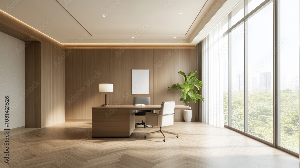 Fototapeta premium Home living interior, modern and futuristic style