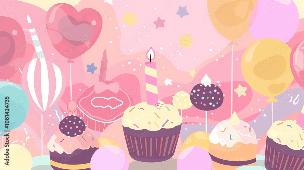 Capture the Joy of Indulgence with Creative Birthday Desserts Background! Capture the Joy of Indulgence with Creative Birthday Desserts Background!