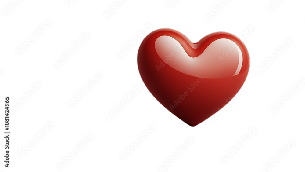 red heart isolated on white red heart isolated on white