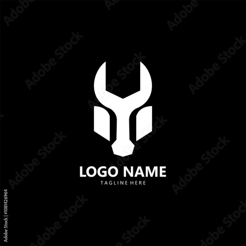 buffalo garage logo design vector