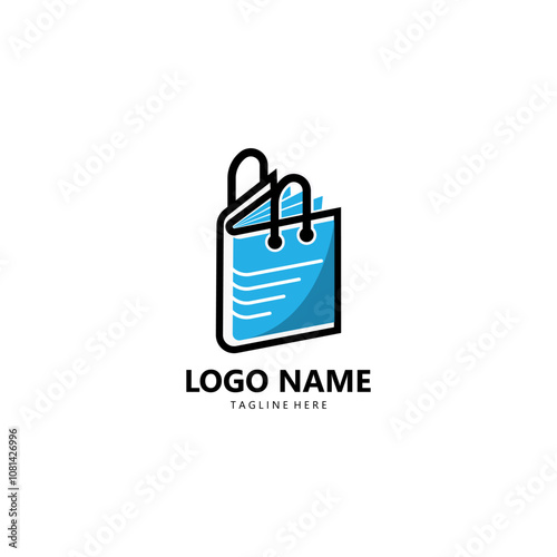 book shop logo design vector