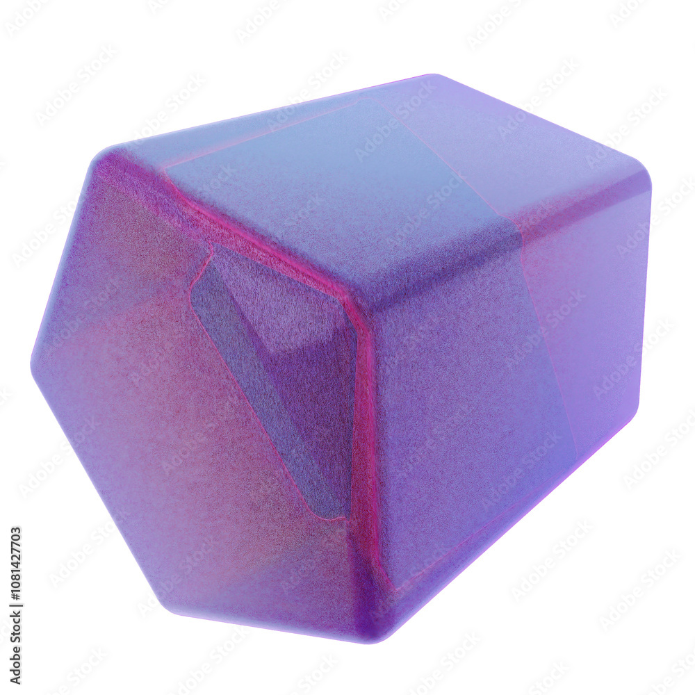 3d geometric glass purple color 3d geometric glass purple color